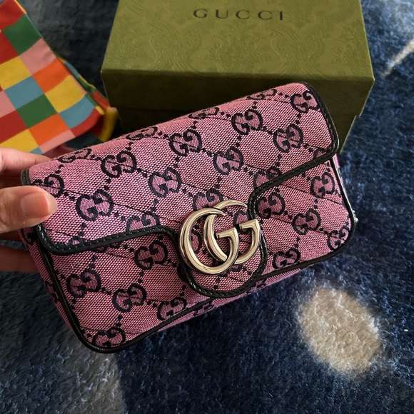 COPY - Brand new Gucci multicolor Super mini bag color pink . π 100% authentic - Picture 8 of 8